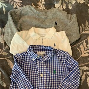 Trio of Ralph Lauren baby tops EUC